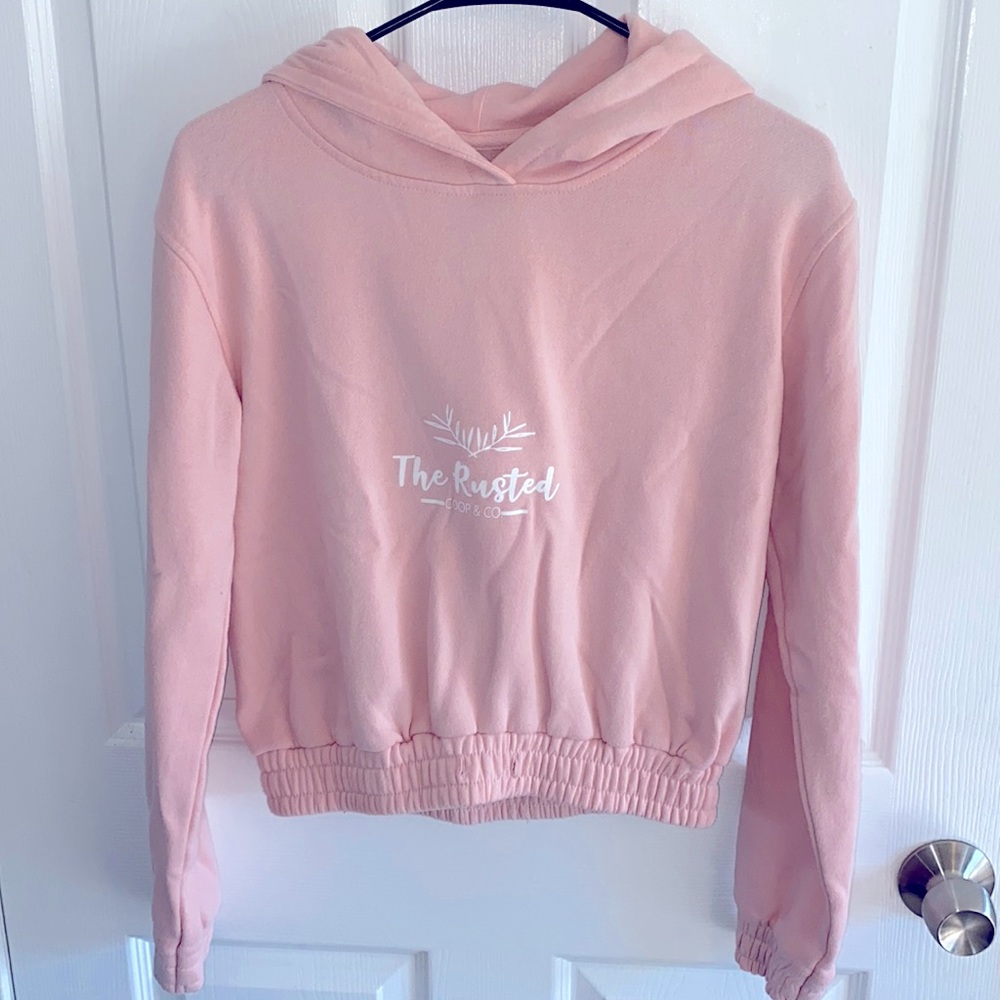 Rusted Coop Crop Pullover Hoodie